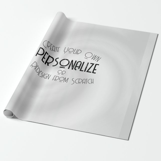 Create Your Own Custom Design Wrapping Paper (Unrolled)