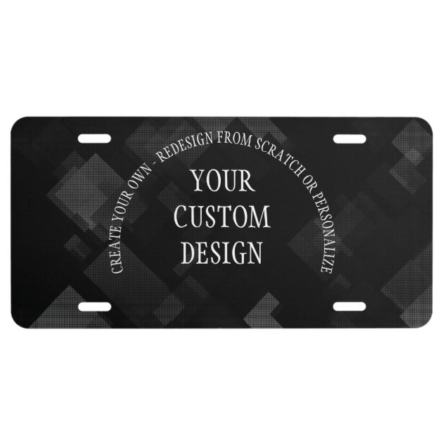 Create Your Own Custom Designed License Plate Zazzle   Create Your Own Custom Designed License Plate Raca93ffc88ed46b2a4db0ec58b965ade Zxk9l 630 