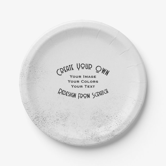 Create Your Own Custom Designed Paper Plates (Front)