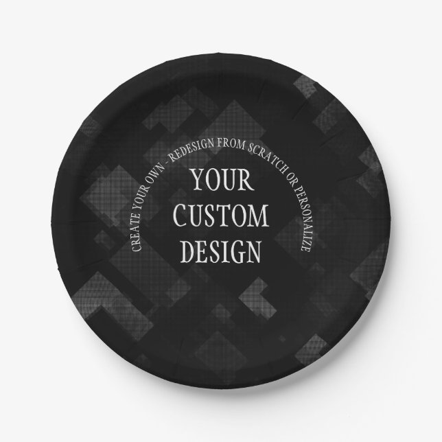 Create Your Own Custom Designed Paper Plates (Front)