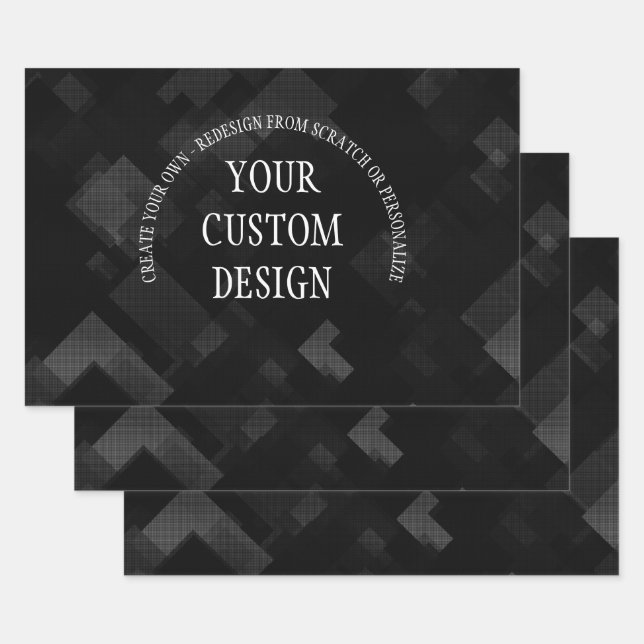 Create Your Own Custom Designed Wrapping Paper Sheets (Set)