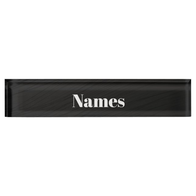 Create Your Own Custom Desk Name Plate (Front)