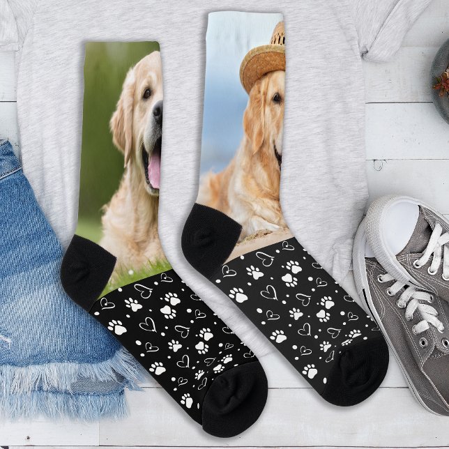 Create Your Own Custom Dog Paw Prints 2 Pet Photo Socks (Creator Uploaded)