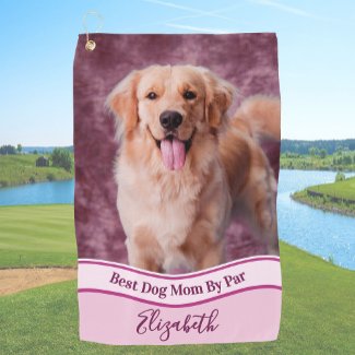 Create Your Own Custom Dog Photo Upload Golf Towel