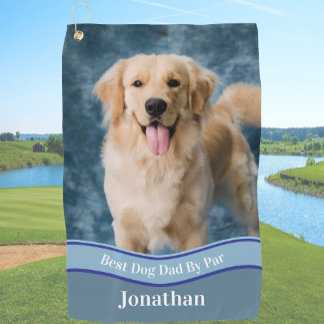 Create Your Own Custom Dog Photo Upload Golf Towel
