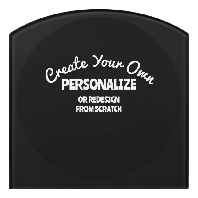 Create Your Own Custom Door Sign (Contour Front)