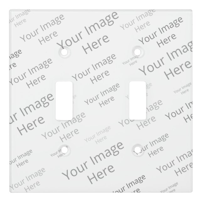 Create Your Own Custom Double Light Switch Cover (Front)