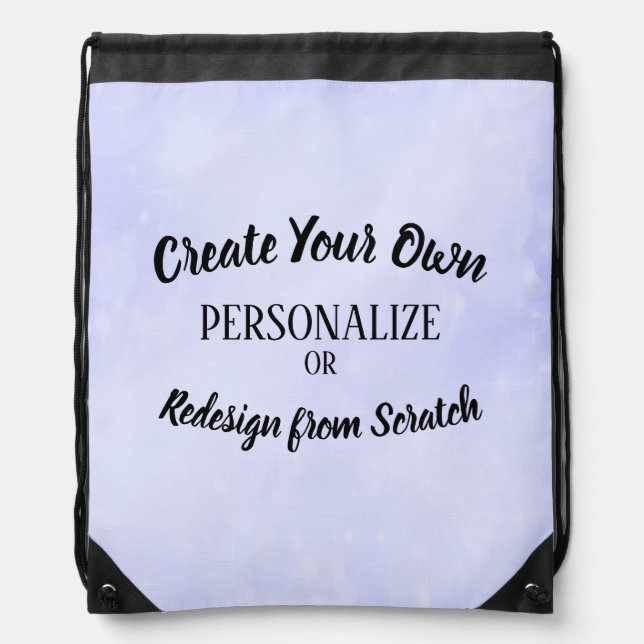 Create Your Own Custom Drawstring Bag (Front)