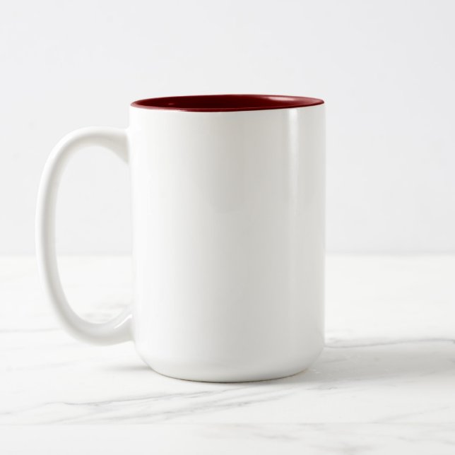  Create Your Own Custom Editable Photo Template Two-Tone Coffee Mug (Left)