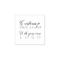 Create your own Custom Business Logo Rubber Stamp | Zazzle