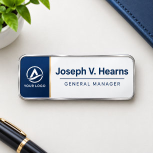 Create Your Own Custom Employee Black Name Tag