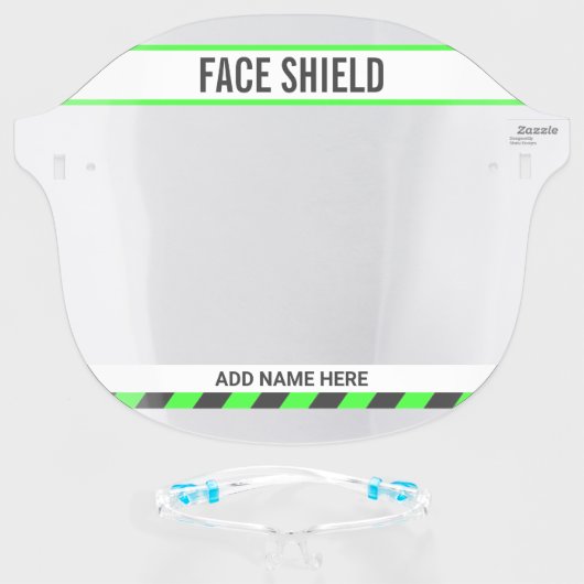 Create Your Own Custom Face Shield (Front w/Glasses)