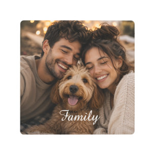Create your own custom family metal print