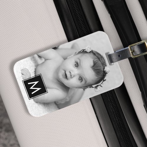 Create Your Own Custom Family Photo Monogram Luggage Tag