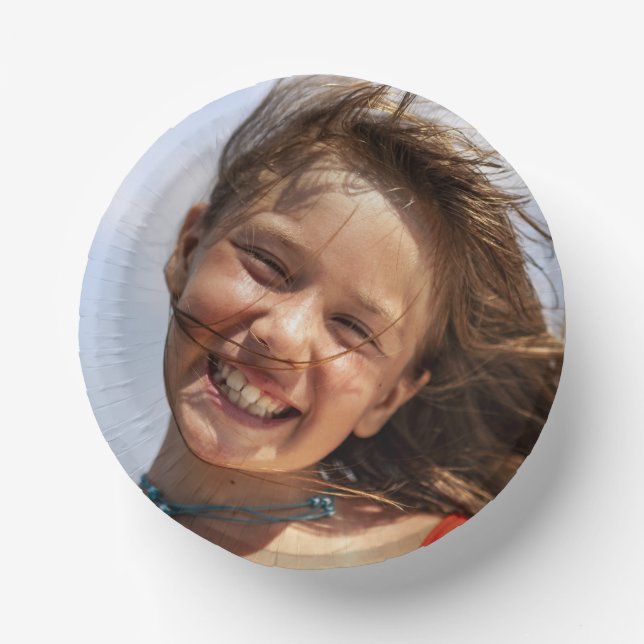 Create Your Own Custom Family Photo Paper Bowls (Front)