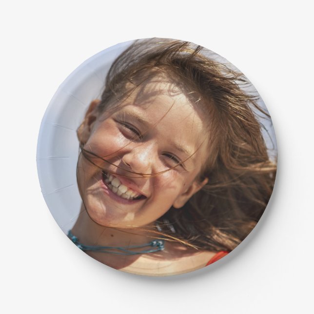 Create Your Own Custom Family Photo Paper Plates (Front)