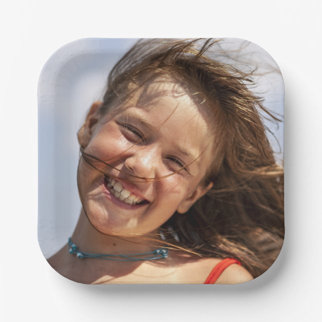 Create Your Own Custom Family Photo Paper Plates (Front)