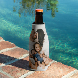 Create Your Own Custom Family Photo Personalized Bottle Cooler