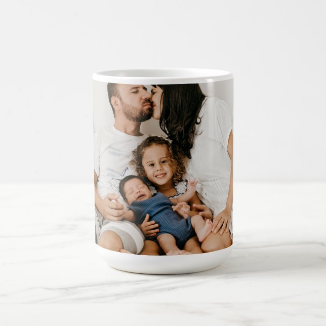 Create Your Own Custom Family Photo Personalized   Coffee Mug (Center)