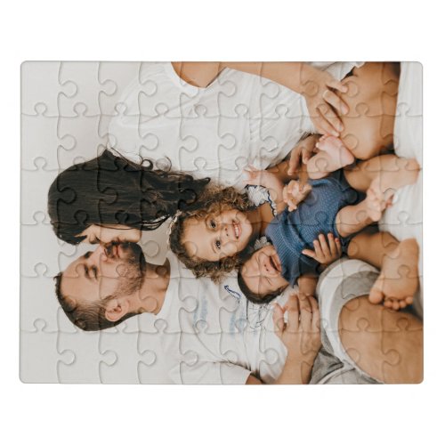 Create Your Own Custom Family Photo Personalized   Jigsaw Puzzle