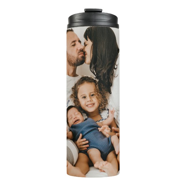 Create Your Own Custom Family Photo Personalized   Thermal Tumbler (Front)