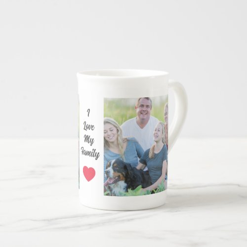 Create Your Own Custom Family Photos Bone China Mug