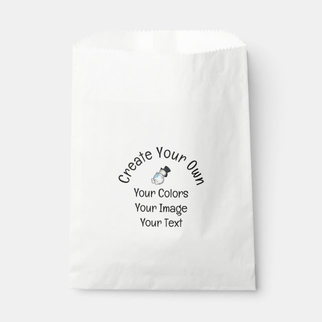 Create Your Own Custom Favor Bag (Front)