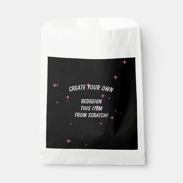 Create Your Own Custom Favor Bag (Front)