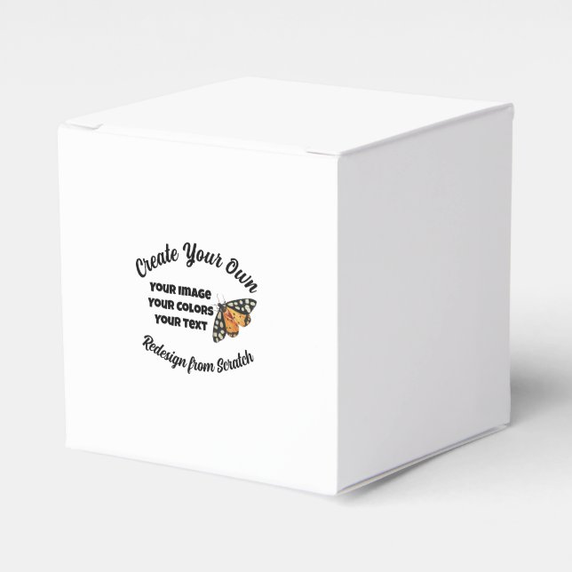Create Your Own Custom Favor Boxes (Front Side)