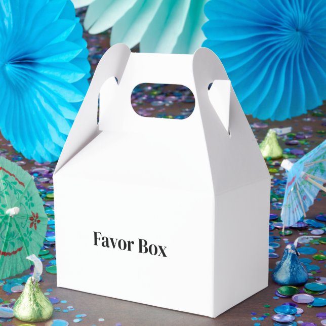 Create Your Own Custom Favor Boxes (Party)