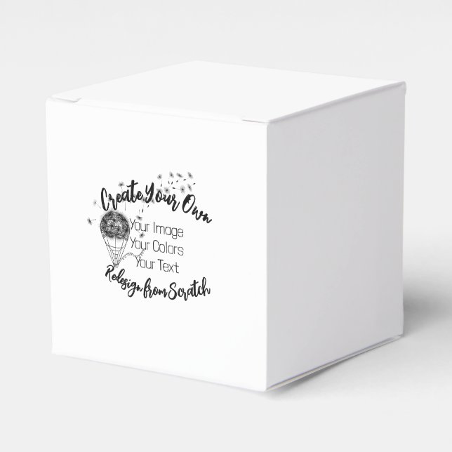 Create Your Own Custom Favor Boxes (Front Side)