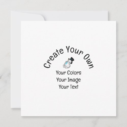 Create Your Own Custom Flat Card