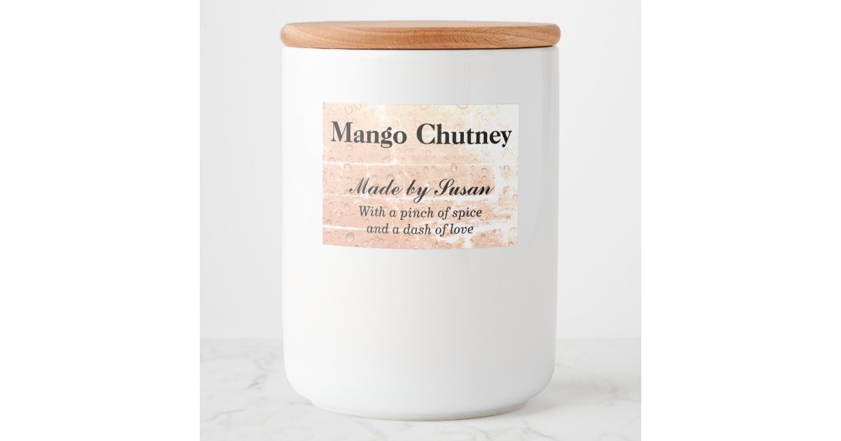 Create your own custom food container label | Zazzle
