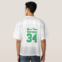 : Custom Green Football Jersey Design Your Names and