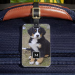 Create your own custom full photo monogram luggage luggage tag<br><div class="desc">Modern luggage tag with full custom photo.
You can add your own most beautiful photo to personalize it.
You can change the name,  monogram and text,  if you need help please contact me.</div>
