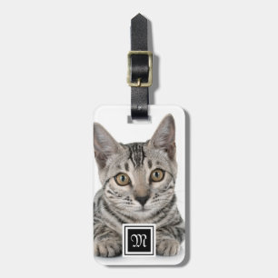 Create your own custom full photo monogram luggage tag