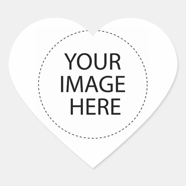 Create Your Own Custom Gifts Heart Sticker (Front)