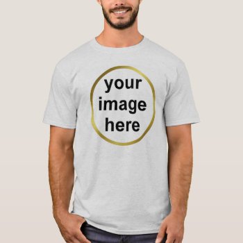 Create Your Own Custom Gold Frame Photo T-shirt by ArtByApril at Zazzle