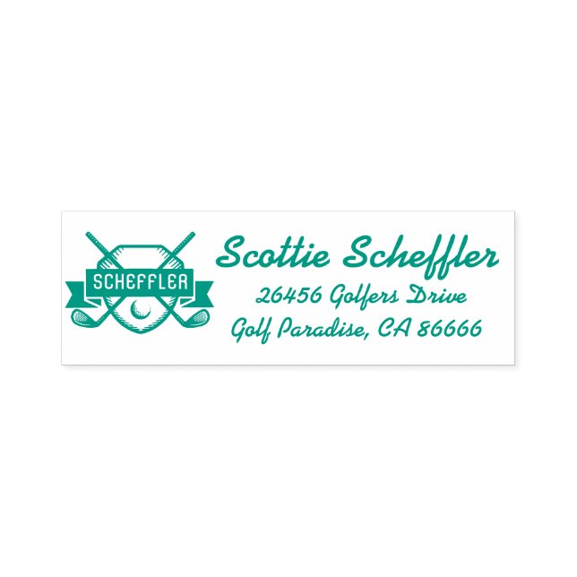 Create Your Own Custom Golf Personalized Self-inking Stamp (Design)