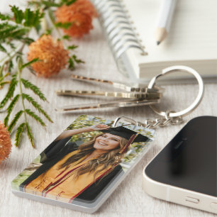 Create Your Own Custom Graduate 2 Photo Keychain