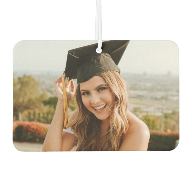 Create Your Own Custom Graduate Photo Air Freshener (Front)