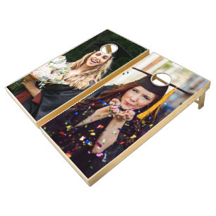 Create Your Own Custom Graduate Photo Cornhole Set