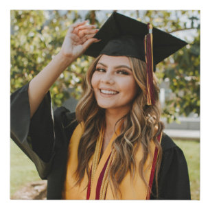 Create Your Own Custom Graduate Photo Faux Canvas Print