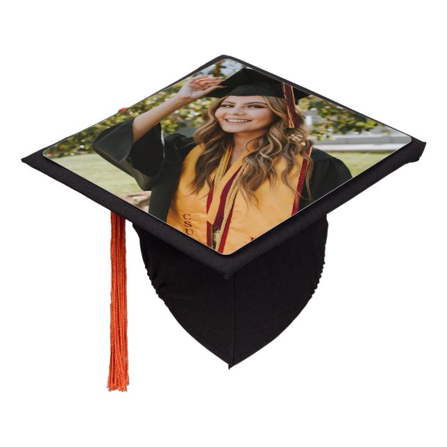 Create Your Own Custom Graduate Photo Graduation Cap Topper (Angled)