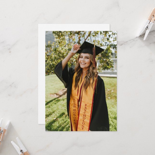 Create Your Own Custom Graduate Photo Invitation (Front/Back In Situ)
