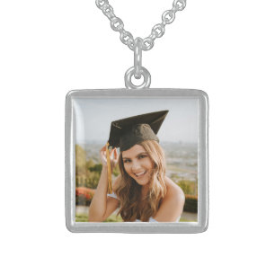 Create Your Own Custom Graduate Photo Sterling Silver Necklace