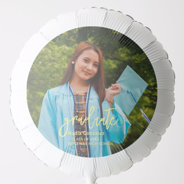 Create Your Own Custom Graduation Photo Balloon (Front)