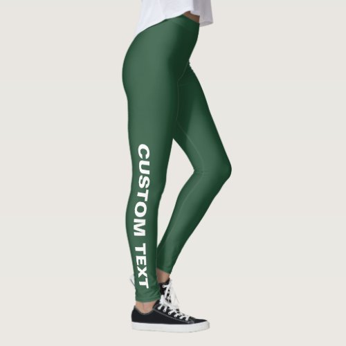 Create Your Own Custom Green Leggings