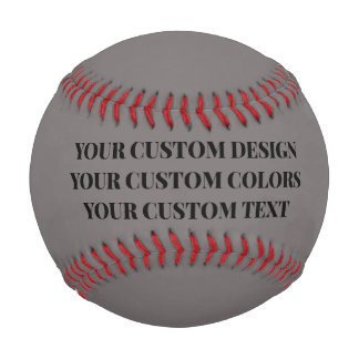 Create Your Own Custom Grey Baseball