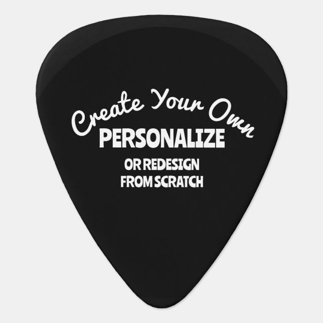 Create Your Own Custom Guitar Pick (Front)